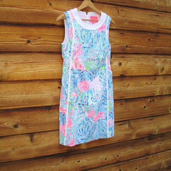 NWT Lily Pulitzer Mila Shift Dress 0 Sink or Swim - Picture 5 of 12